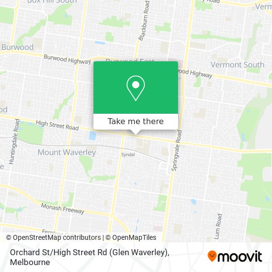 Orchard St / High Street Rd (Glen Waverley) map