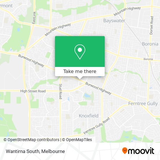 Wantirna South map