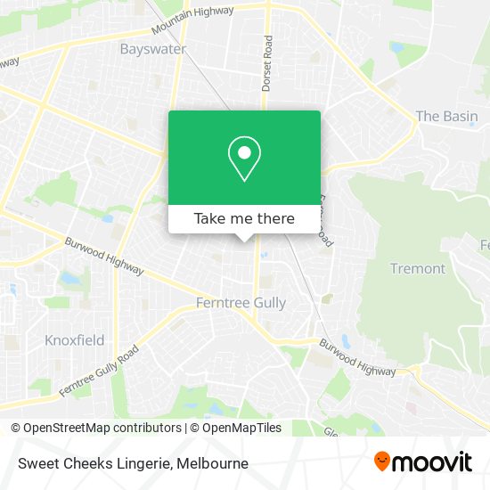 Sweet Cheeks Lingerie map