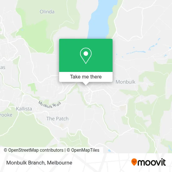 Mapa Monbulk Branch