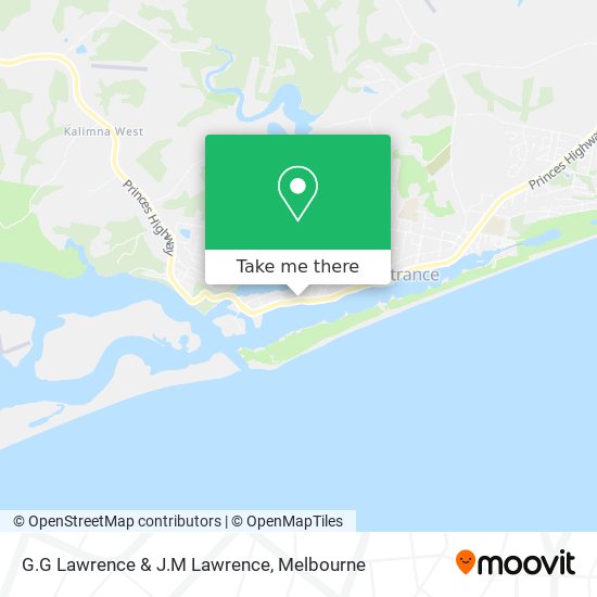 G.G Lawrence & J.M Lawrence map
