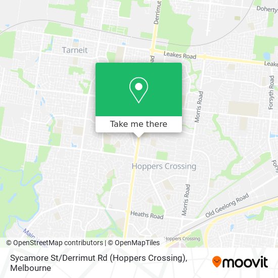Sycamore St / Derrimut Rd (Hoppers Crossing) map