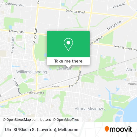 Ulm St/Bladin St (Laverton) map