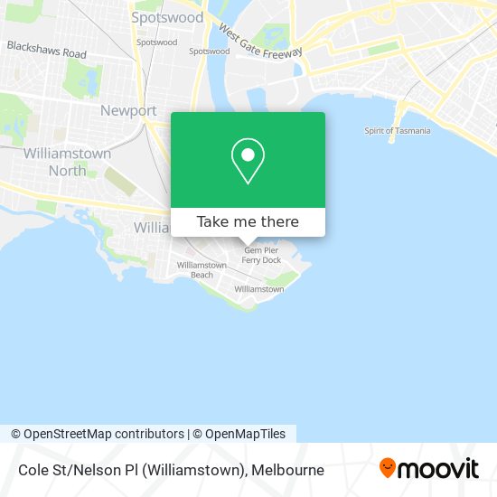 Mapa Cole St / Nelson Pl (Williamstown)