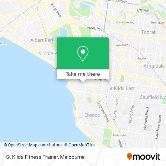 St Kilda Fitness Trainer map