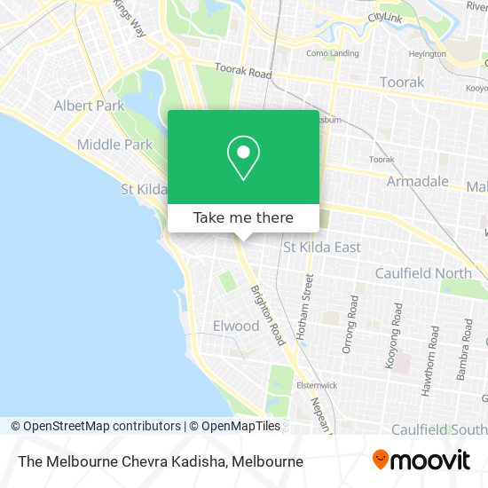 The Melbourne Chevra Kadisha map