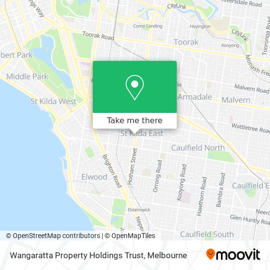 Mapa Wangaratta Property Holdings Trust