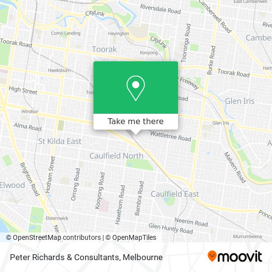 Peter Richards & Consultants map
