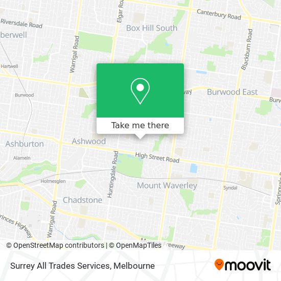 Surrey All Trades Services map