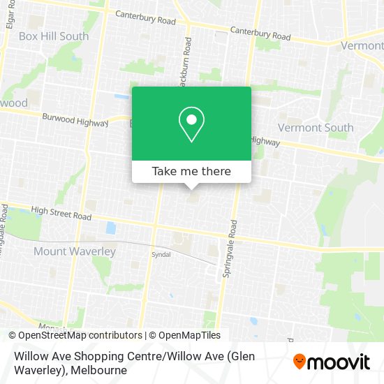 Willow Ave Shopping Centre / Willow Ave (Glen Waverley) map