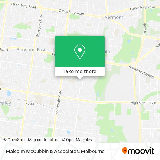 Mapa Malcolm McCubbin & Associates