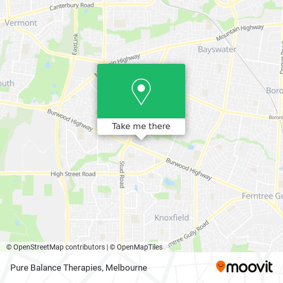 Pure Balance Therapies map