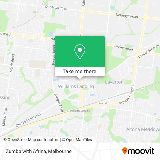 Zumba with Afrina map