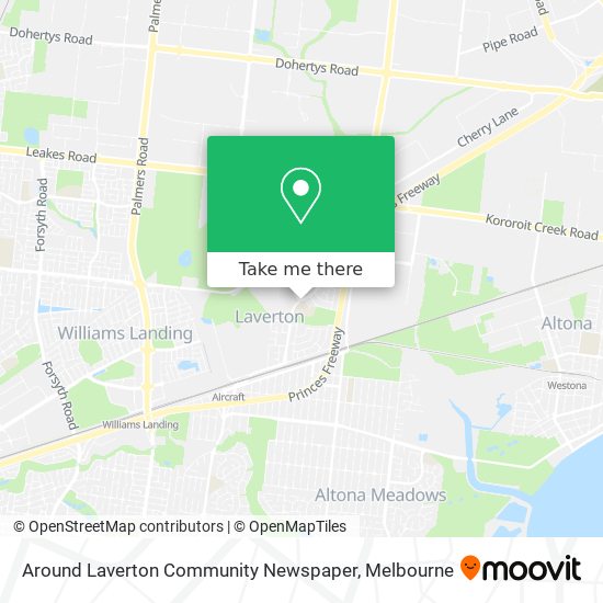 Around Laverton Community Newspaper map