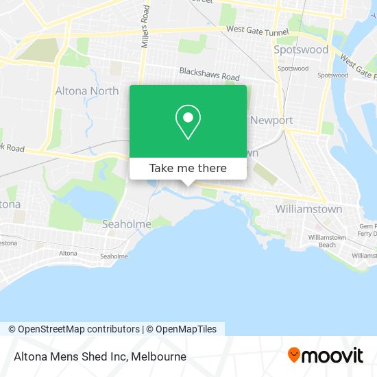 Mapa Altona Mens Shed Inc