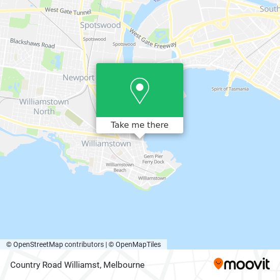 Country Road Williamst map