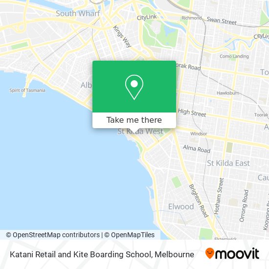 Katani Retail and Kite Boarding School map