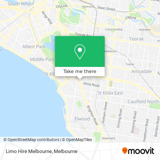 Limo Hire Melbourne map