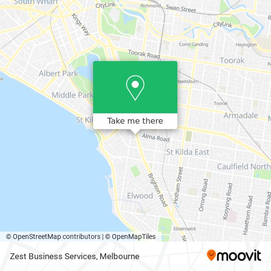 Zest Business Services map