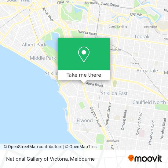 National Gallery of Victoria map