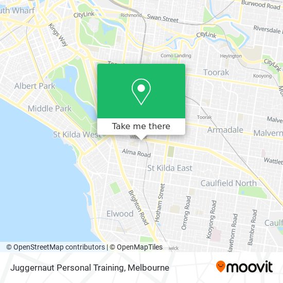 Juggernaut Personal Training map