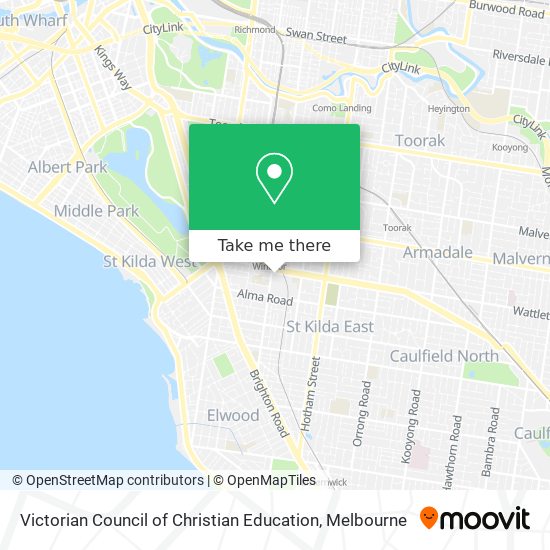 Victorian Council of Christian Education map