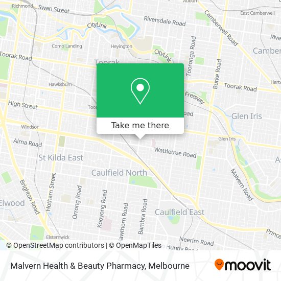 Malvern Health & Beauty Pharmacy map