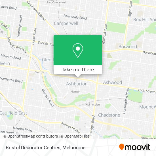 Bristol Decorator Centres map