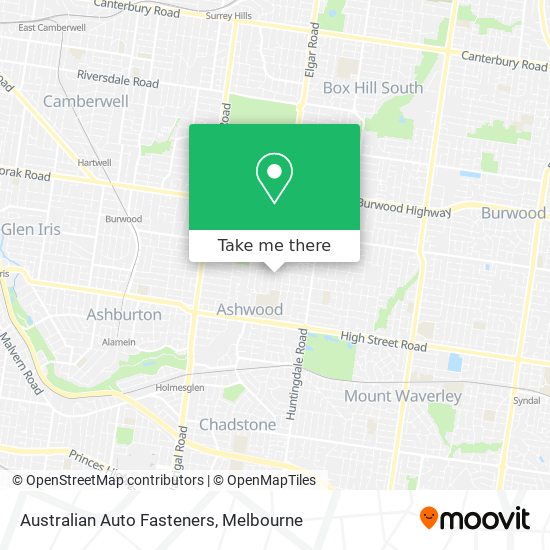 Australian Auto Fasteners map