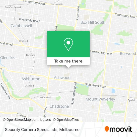 Security Camera Specialists map