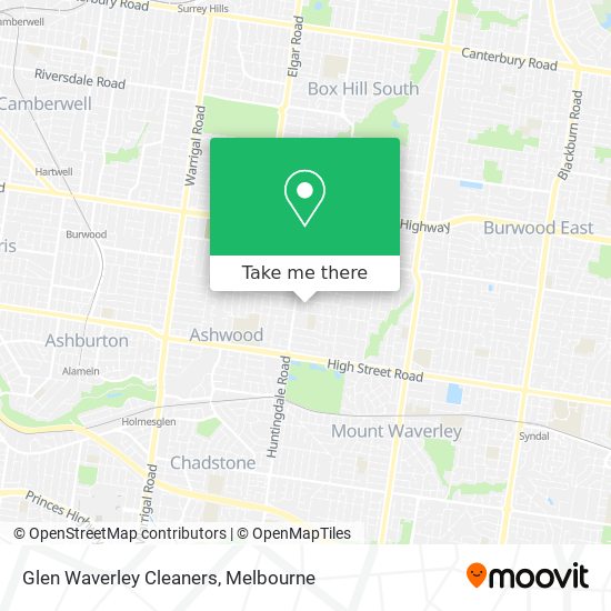 Glen Waverley Cleaners map