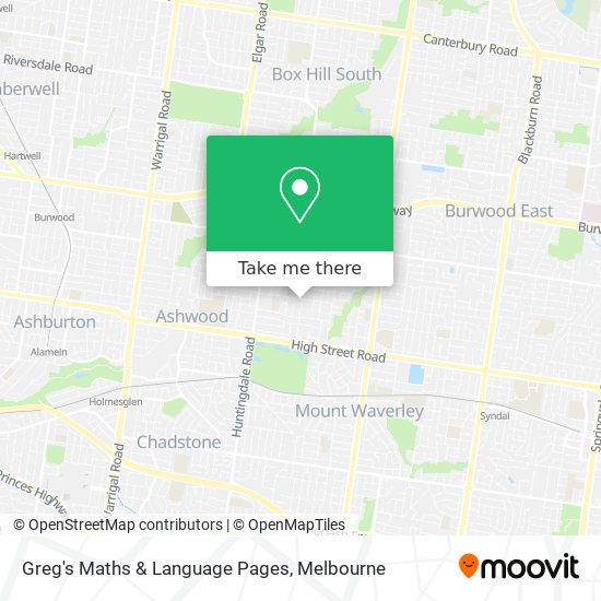 Mapa Greg's Maths & Language Pages