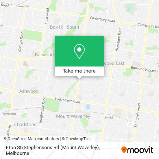 Mapa Eton St / Stephensons Rd (Mount Waverley)
