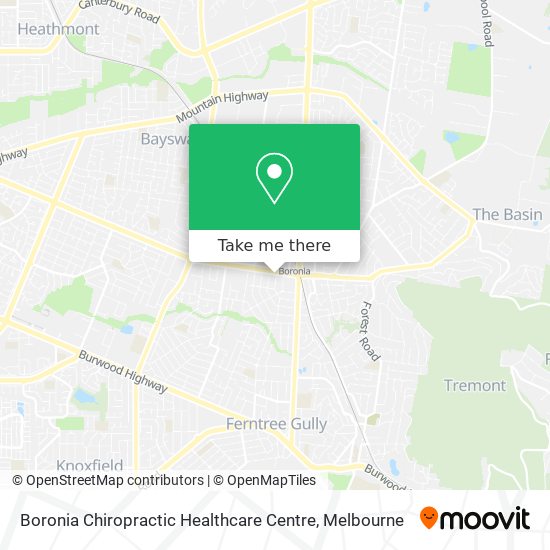 Boronia Chiropractic Healthcare Centre map