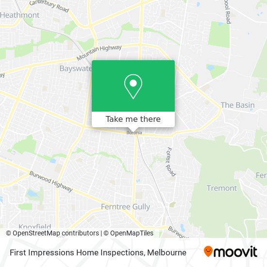 First Impressions Home Inspections map