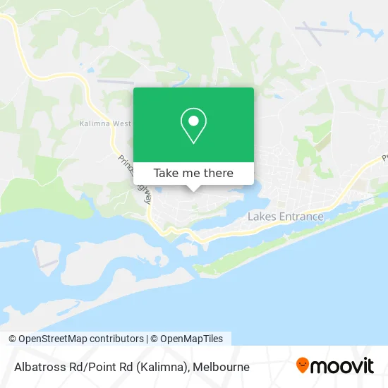 Albatross Rd / Point Rd (Kalimna) map