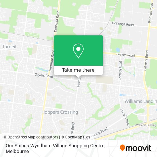 Our Spices Wyndham Village Shopping Centre map