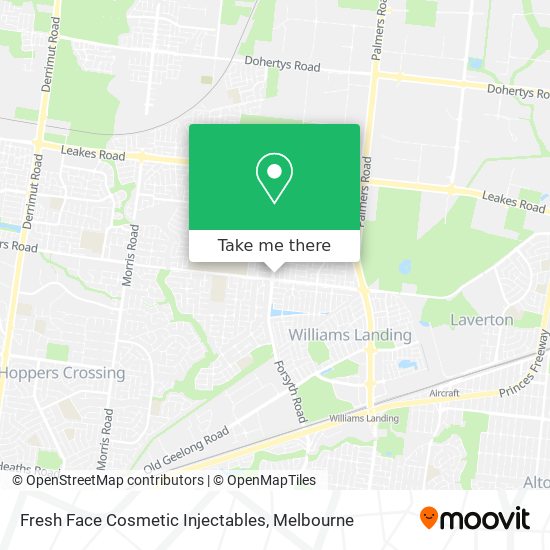 Fresh Face Cosmetic Injectables map
