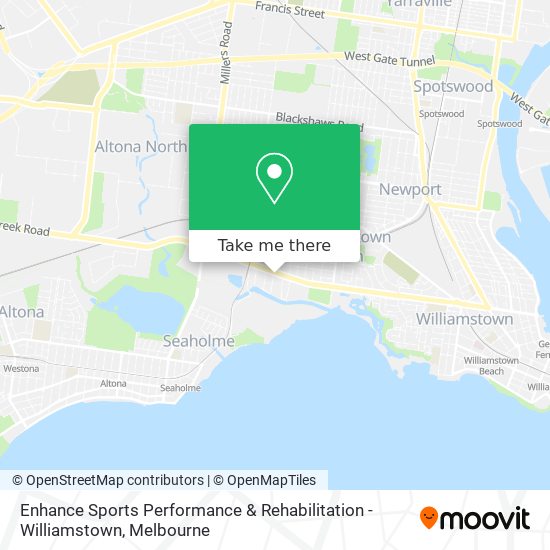 Mapa Enhance Sports Performance & Rehabilitation - Williamstown