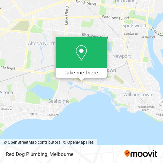 Mapa Red Dog Plumbing