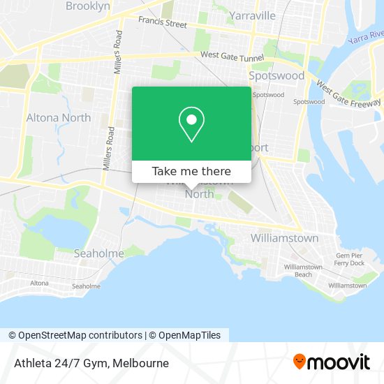Athleta 24/7 Gym map