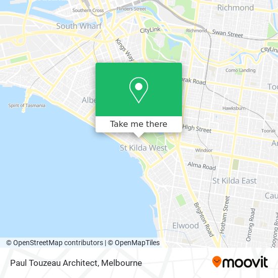Paul Touzeau Architect map