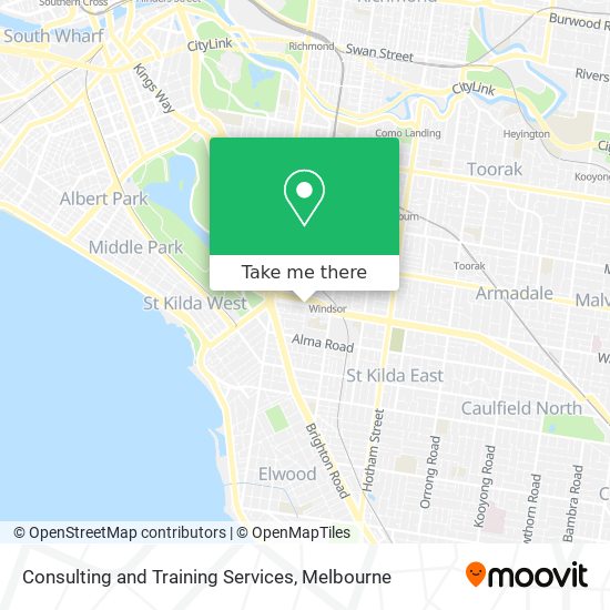 Consulting and Training Services map