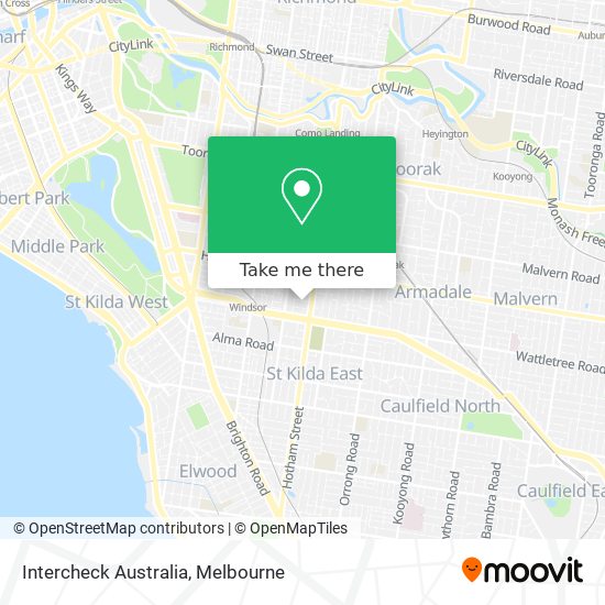 Intercheck Australia map