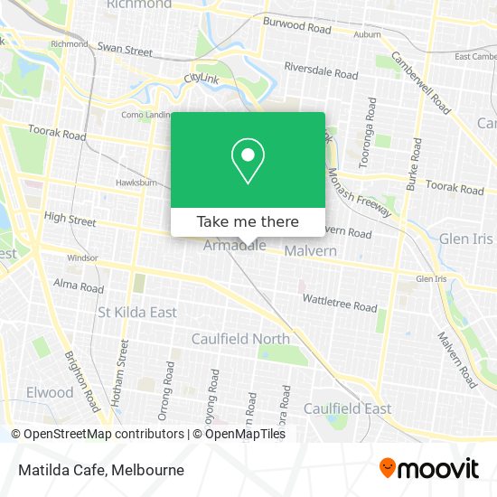Matilda Cafe map