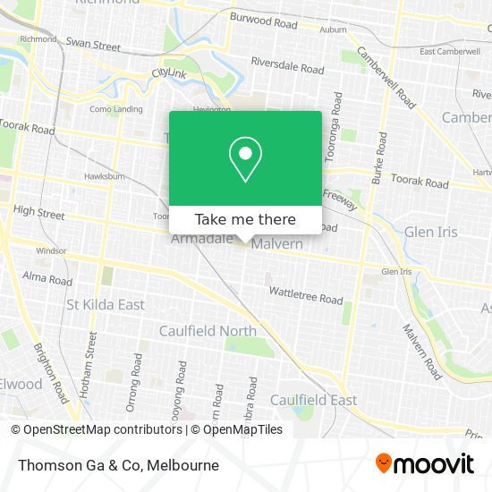 Thomson Ga & Co map