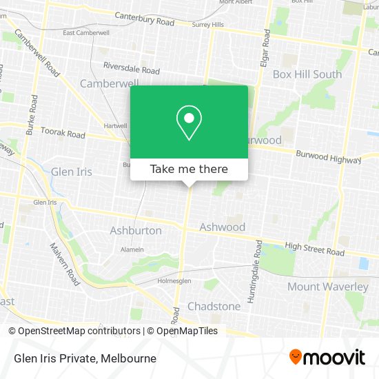 Glen Iris Private map