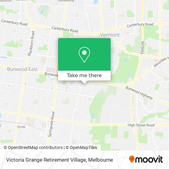 Mapa Victoria Grange Retirement Village
