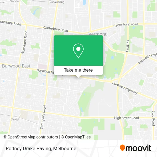 Mapa Rodney Drake Paving