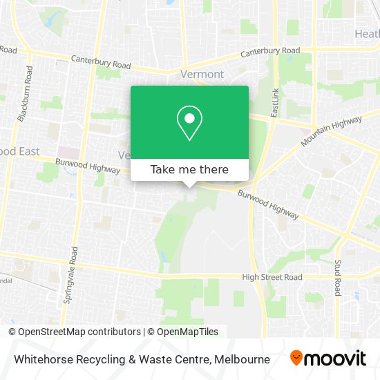 Whitehorse Recycling & Waste Centre map